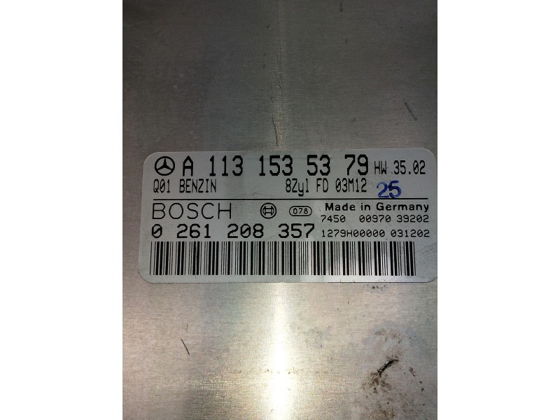 Recambio de centralita motor uce para mercedes clase e (w211) familiar 500 t 4-matic (211.283) referencia OEM IAM 0261208357 A11