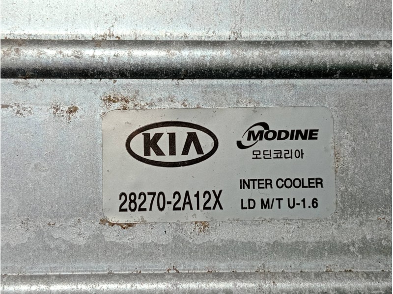 Recambio de intercooler para kia cerato 1.6 crdi referencia OEM IAM 282702A12X  