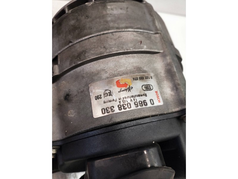 Recambio de alternador para bmw serie 5 berlina (e34) 520i (110kw) referencia OEM IAM 0986038330 BOSCH 20 I