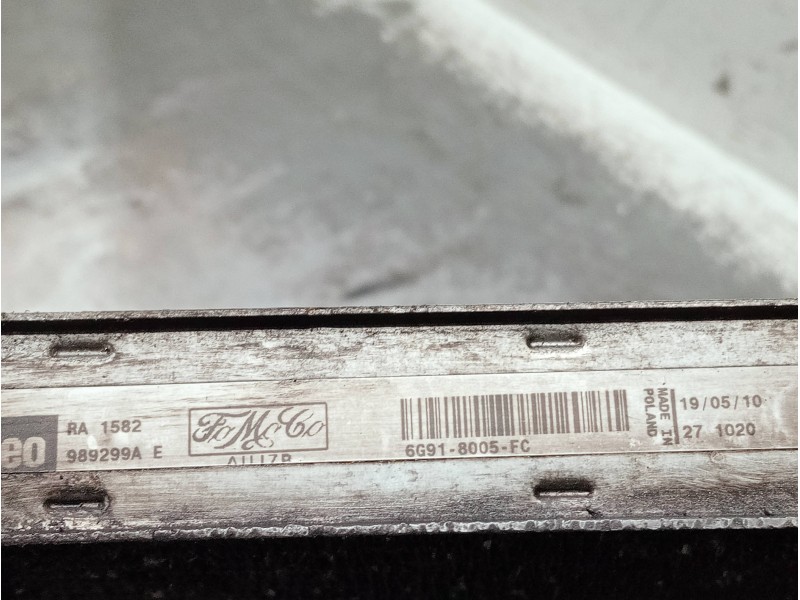 Recambio de radiador agua para land rover freelander (lr2) 2.2 td4 referencia OEM IAM 6G918005FC 989299AE 6G918C342DD