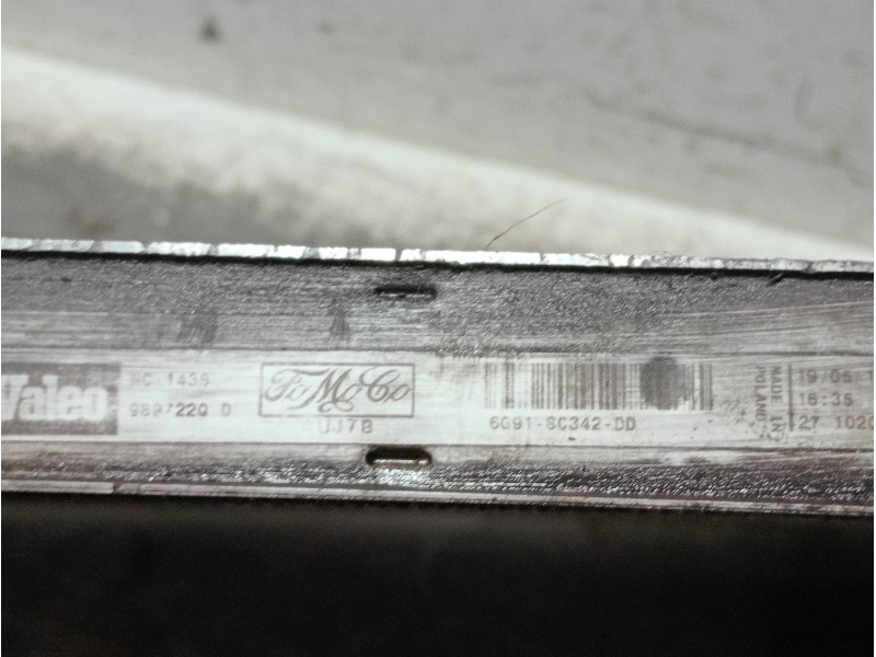 Recambio de radiador agua para land rover freelander (lr2) 2.2 td4 referencia OEM IAM 6G918005FC 989299AE 6G918C342DD