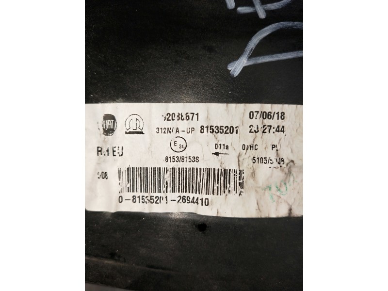 Recambio de faro derecho para fiat nuova 500 (150) 1.2 cat referencia OEM IAM 52088871 81535201 XENON