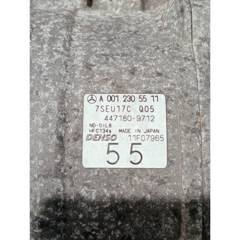 Recambio de compresor aire acondicionado para mercedes clase c (w203) berlina referencia OEM IAM A0012305511 4471809712 7SEU17CQ