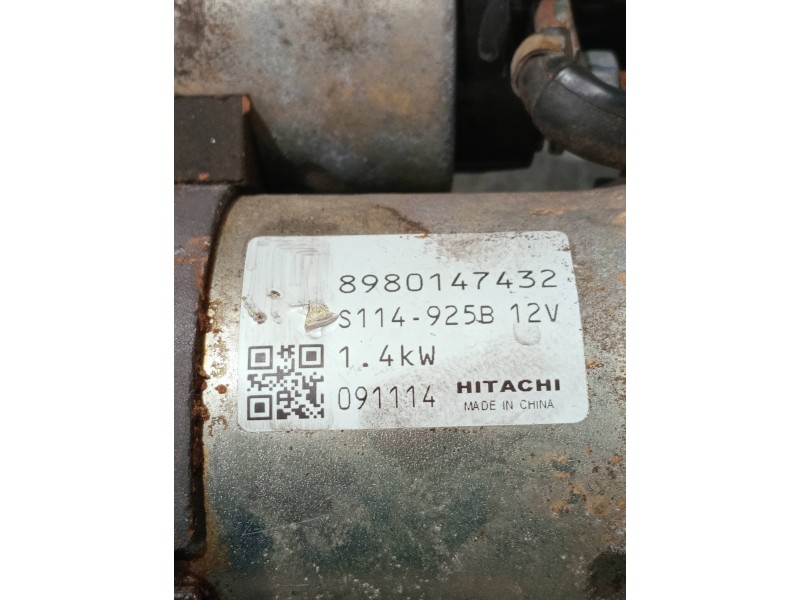 Recambio de motor arranque para opel zafira b referencia OEM IAM 8980147432 S114925B 