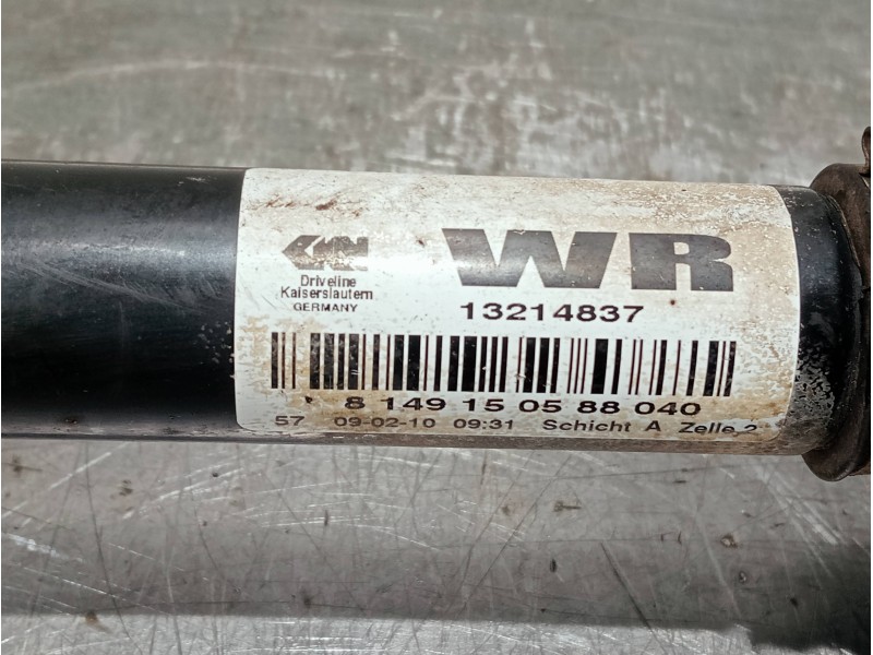 Recambio de transmision delantera derecha para opel zafira b referencia OEM IAM 13214837 8149150588040 