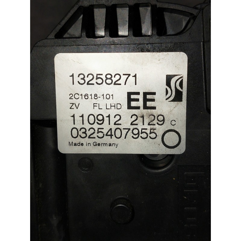 Recambio de motor cierre centralizado delantero izquierdo para opel corsa d referencia OEM IAM 13258271 1109122129 5P