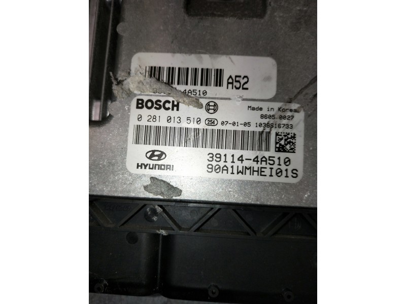 Recambio de centralita motor uce para hyundai h 1 h 1 furg.caja cerr.c. puerta referencia OEM IAM 0281013510 391144A510 