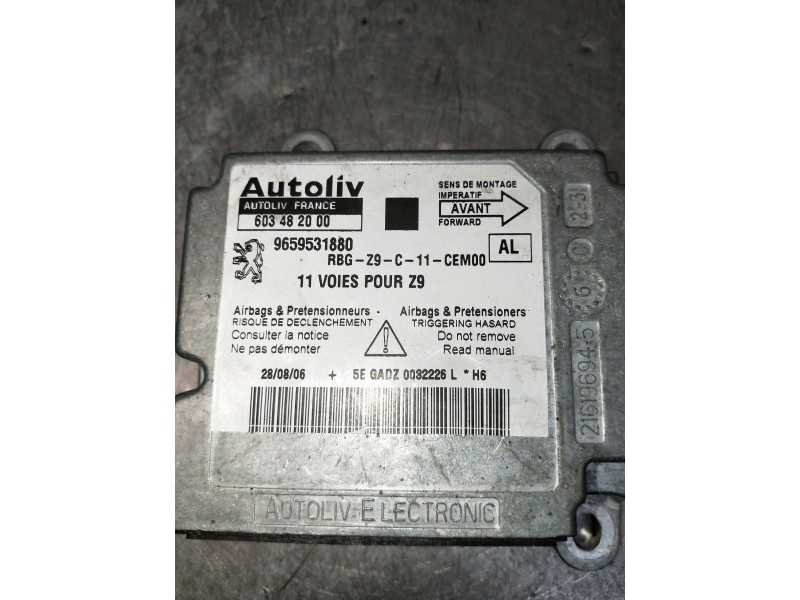 Recambio de centralita airbag para peugeot 607 (s2) referencia OEM IAM 9659531880 603482000 