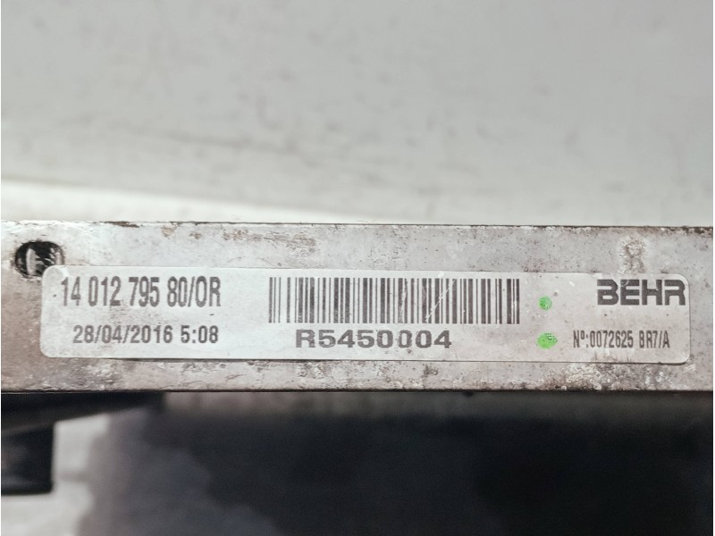 Recambio de radiador agua para peugeot expert kasten referencia OEM IAM R5450004 14012795800R 