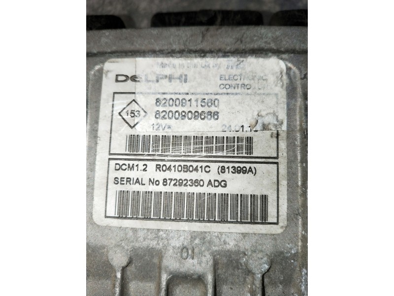 Recambio de centralita motor uce para renault kangoo referencia OEM IAM 8200909666 8200311560 