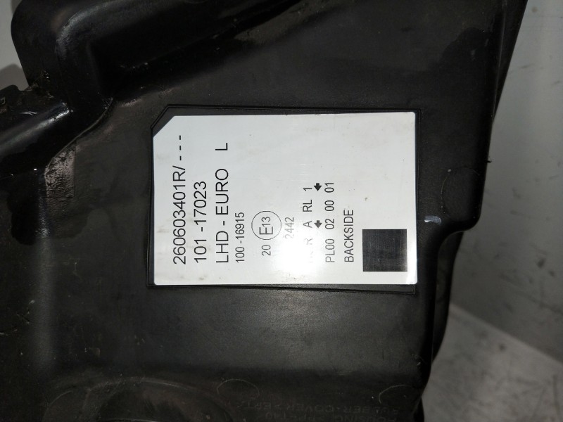 Recambio de faro izquierdo para renault kangoo referencia OEM IAM 260603401R  