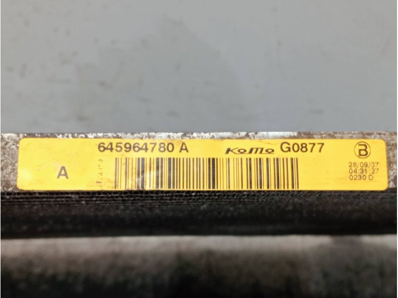 Recambio de condensador / radiador aire acondicionado para citroen berlingo referencia OEM IAM 645964780A G0877 