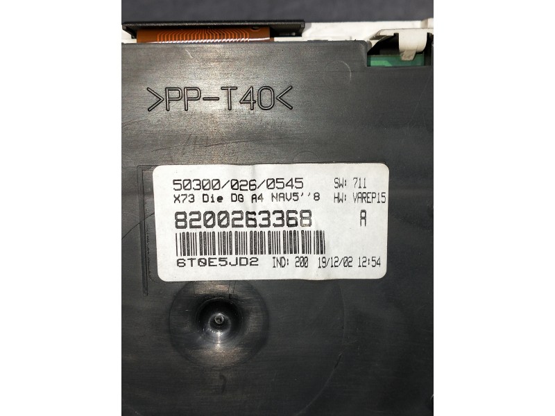 Recambio de cuadro instrumentos para renault vel satis (bj0) referencia OEM IAM 8200263368  