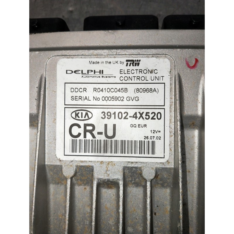 Recambio de centralita motor uce para kia carnival ii 2.9 cdri ex referencia OEM IAM R0410C045B 391024X520 