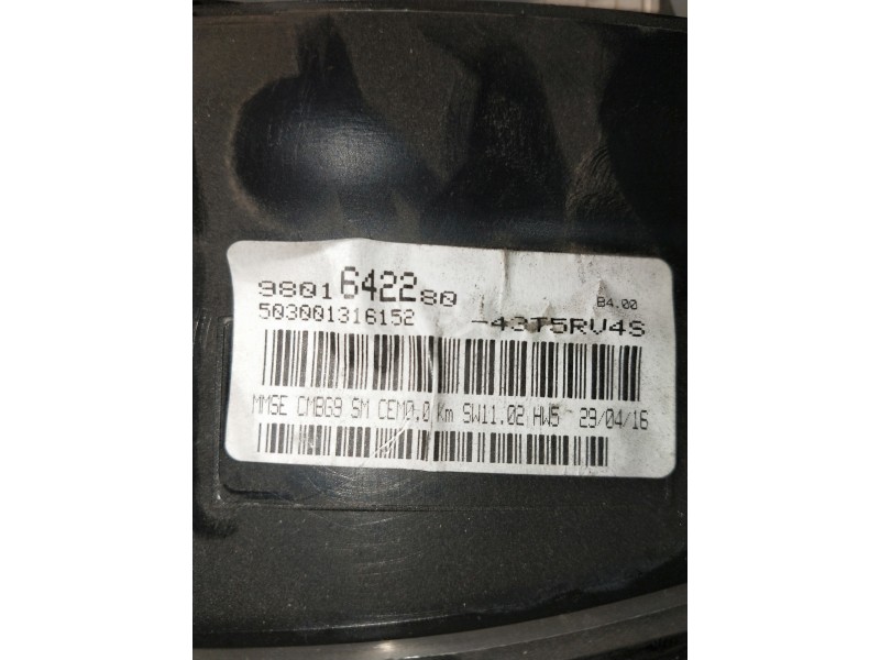 Recambio de cuadro instrumentos para peugeot expert kasten referencia OEM IAM 9801642280  