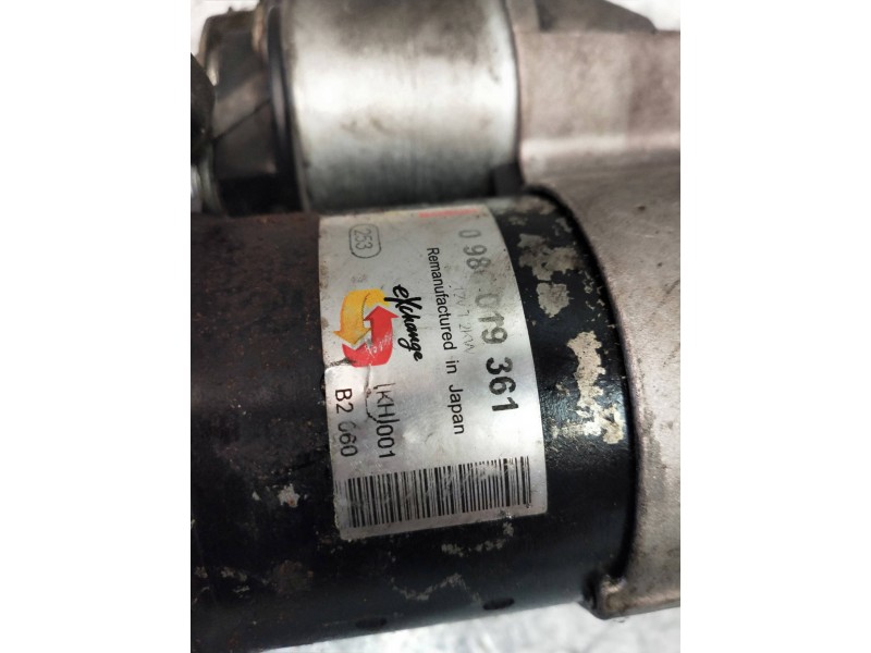 Recambio de motor arranque para opel meriva enjoy referencia OEM IAM 0986019361 BOSCH  Recambio de motor arranque para opel meriva enjoy referencia OEM IAM 0986019361 BOSCH
