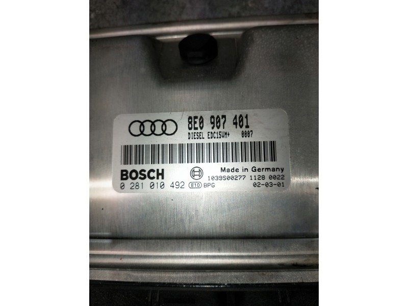 Recambio de centralita motor uce para audi a4 berlina (8e) referencia OEM IAM 0281010492 8E0907401 
