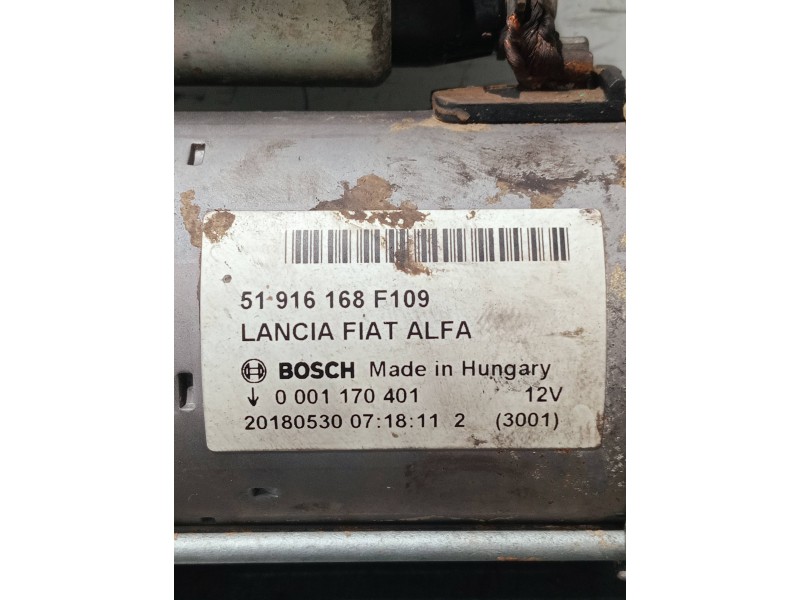 Recambio de motor arranque para fiat nuova 500 (150) 1.2 cat referencia OEM IAM 51916168F109 0001170401 