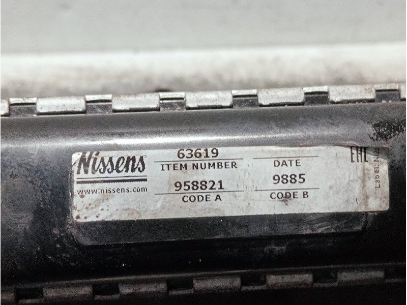 Recambio de radiador agua para peugeot 607 (s2) referencia OEM IAM 63619  