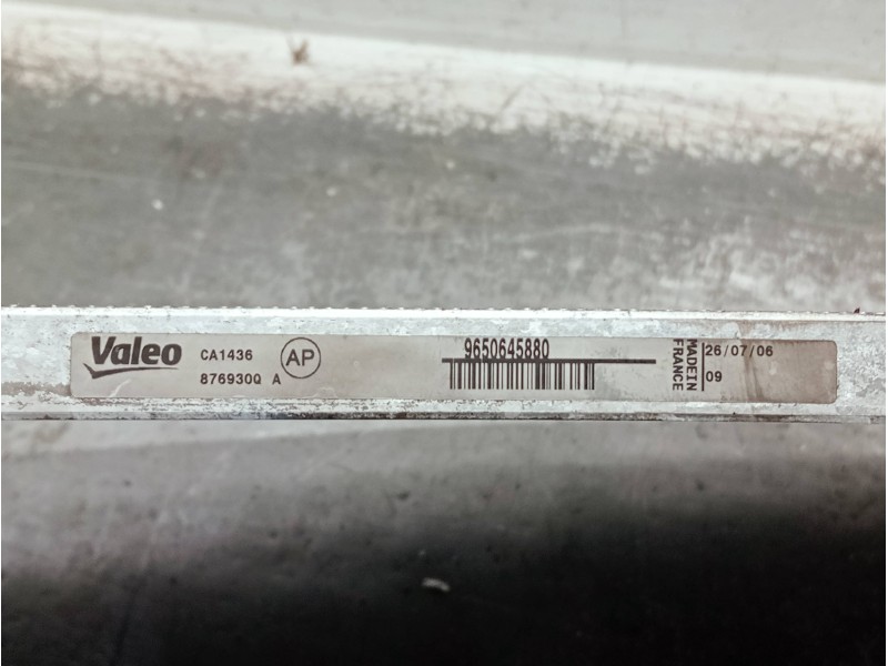 Recambio de condensador / radiador aire acondicionado para peugeot 607 (s2) referencia OEM IAM 9650645880 876930Q 