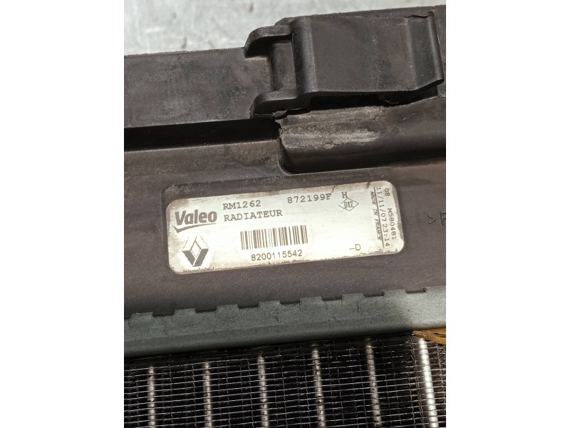 Recambio de radiador agua para renault megane ii berlina 5p referencia OEM IAM 8200115542 872199F RM1262