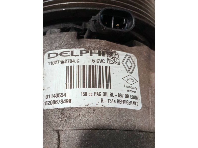 Recambio de compresor aire acondicionado para renault megane ii berlina 5p referencia OEM IAM 8200678499 01140554 