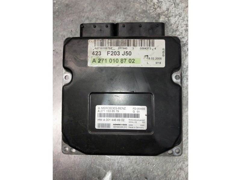 Recambio de centralita motor uce para mercedes clase c (w203) berlina referencia OEM IAM A0014466902 A2711538579 5WK90526