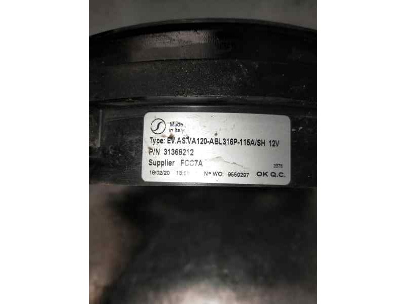 Recambio de electroventilador para volvo v60 familiar referencia OEM IAM 31368212  
