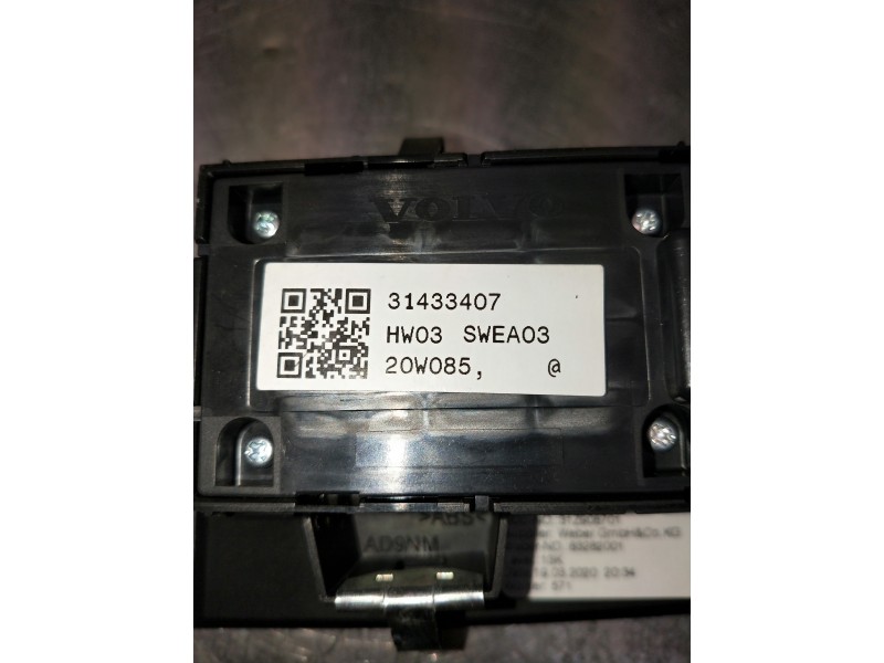 Recambio de mando elevalunas delantero izquierdo para volvo v60 familiar referencia OEM IAM 31433407  5P