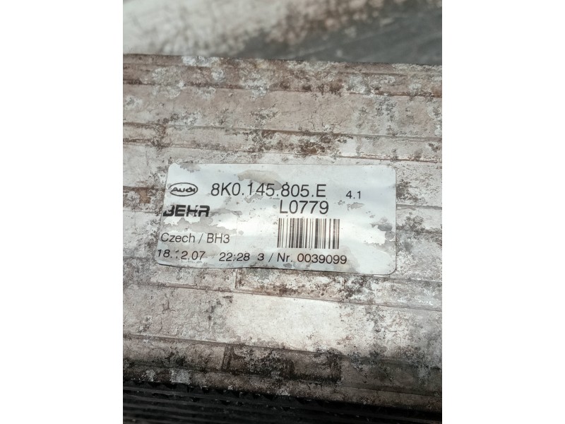 Recambio de intercooler para audi a4 ber. (b8) referencia OEM IAM 8K0145805E  