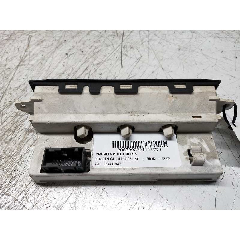 Recambio de pantalla multifuncion para citroen c3 1.4 hdi 16v sx referencia OEM IAM 9647409477 216694657 B00