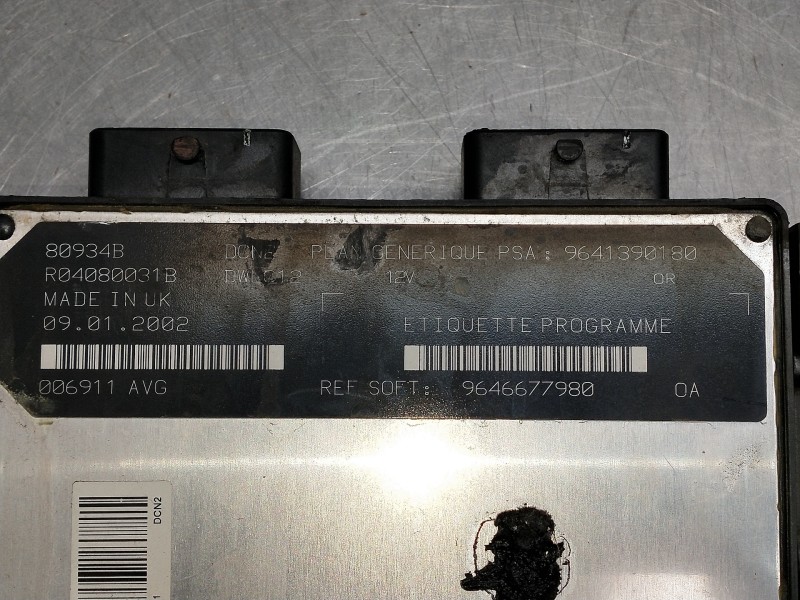 Recambio de centralita motor uce para citroen xsara berlina referencia OEM IAM 9646677980 9641390180 