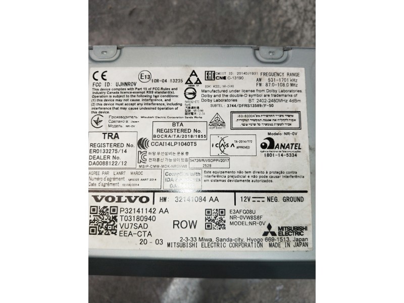 Recambio de sistema navegacion gps para volvo v60 familiar referencia OEM IAM 32141084AA P32141142AA T03180940