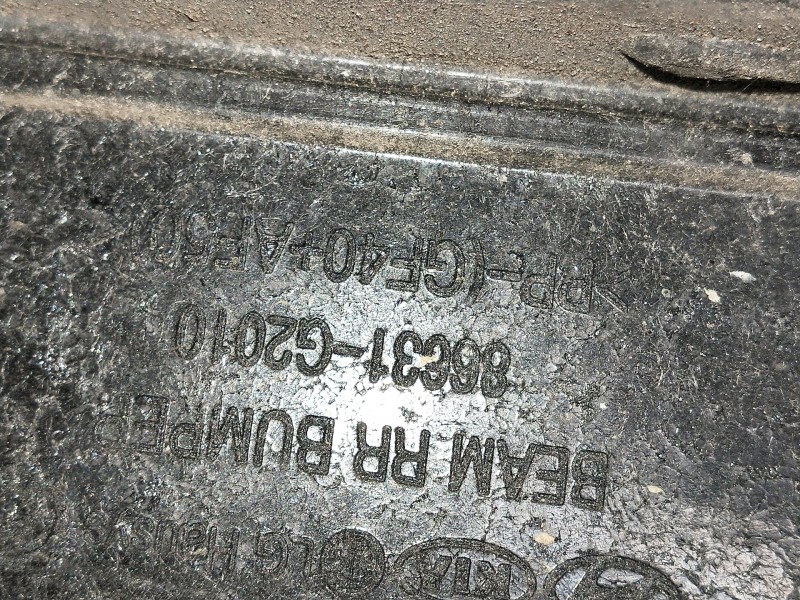 Recambio de refuerzo paragolpes trasero para hyundai ioniq referencia OEM IAM 86631G2010  