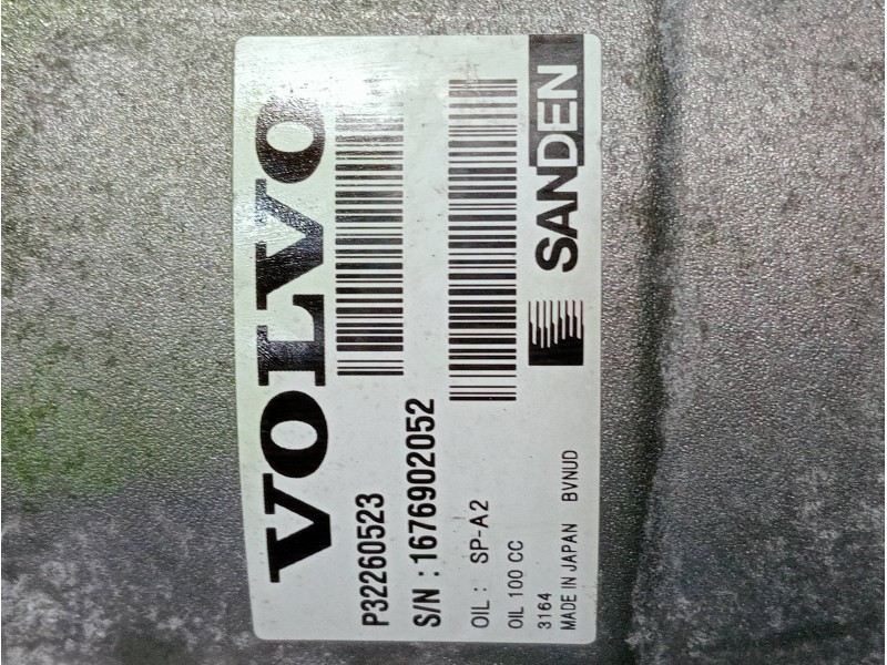 Recambio de compresor aire acondicionado para volvo v60 familiar referencia OEM IAM P32260523  