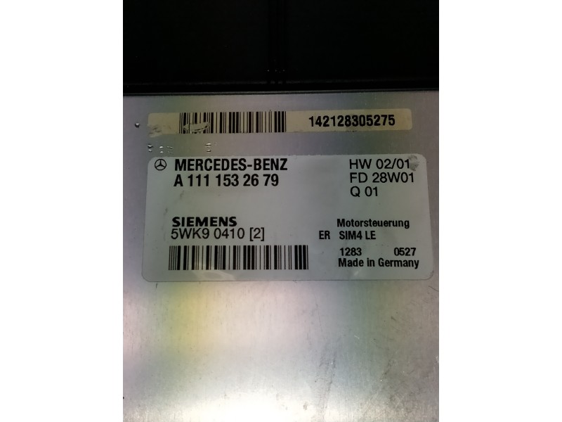 Recambio de centralita motor uce para mercedes clase c (w203) sportcoupe referencia OEM IAM A1111532679 5WK90410 