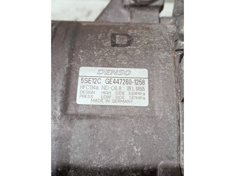 Recambio de compresor aire acondicionado para toyota auris referencia OEM IAM GE4472601258 5SE12C 