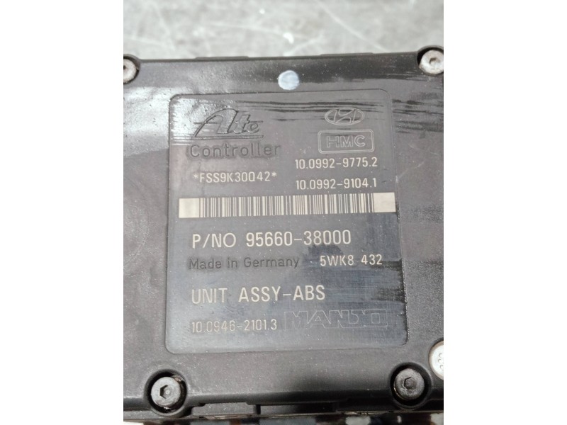 Recambio de abs para hyundai coupe (rd) referencia OEM IAM 9566038000 5892029500 BH60100600