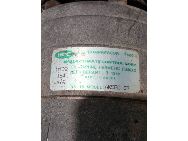 Recambio de compresor aire acondicionado para hyundai coupe (rd) referencia OEM IAM AKSBC07  