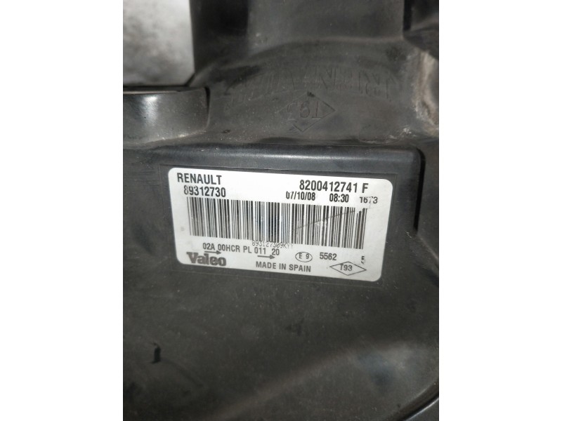 Recambio de faro izquierdo para renault megane ii berlina 5p referencia OEM IAM 8200412741F 89312730 