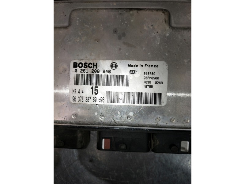 Recambio de centralita motor uce para peugeot 106 (s2) referencia OEM IAM 0261206246 9637838780 