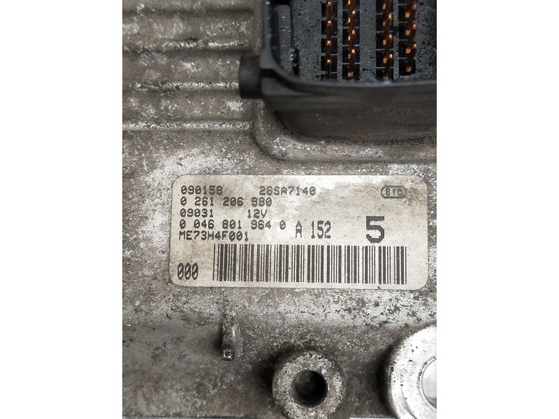 Recambio de centralita motor uce para fiat punto berlina (188) referencia OEM IAM 26SA7140 0261206980 