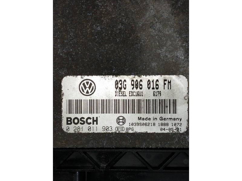 Recambio de centralita motor uce para volkswagen golf v berlina (1k1) referencia OEM IAM 0281011903 03G906016FM 
