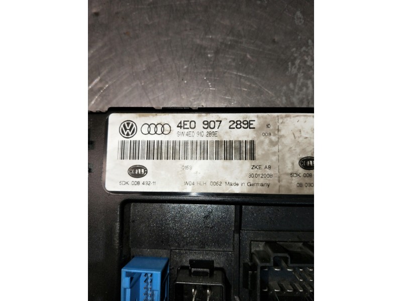 Recambio de modulo electronico para audi a8 (4e2) referencia OEM IAM 4E0907289E 5DK00843211 