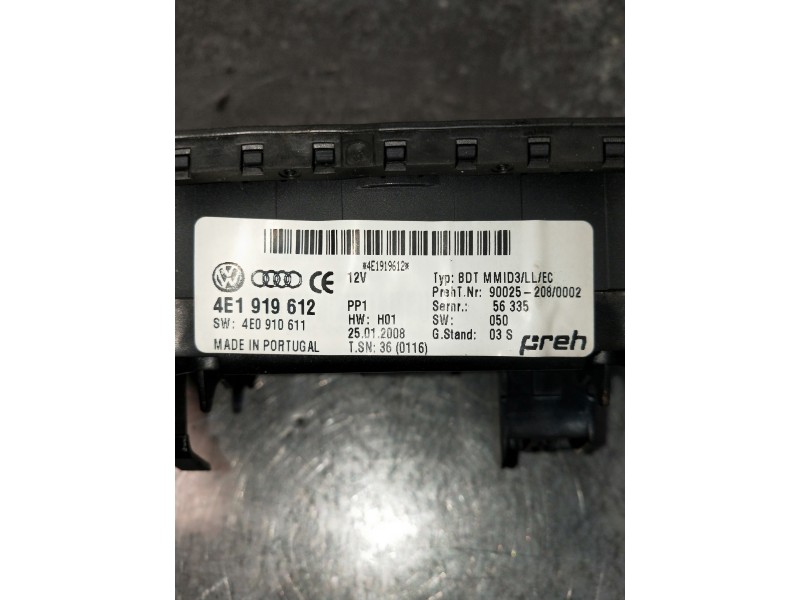 Recambio de mando multifuncion para audi a8 (4e2) referencia OEM IAM 4E1919612  