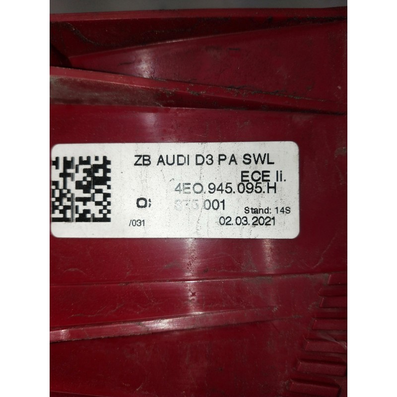 Recambio de piloto trasero izquierdo para audi a8 (4e2) referencia OEM IAM 4E0945095H  