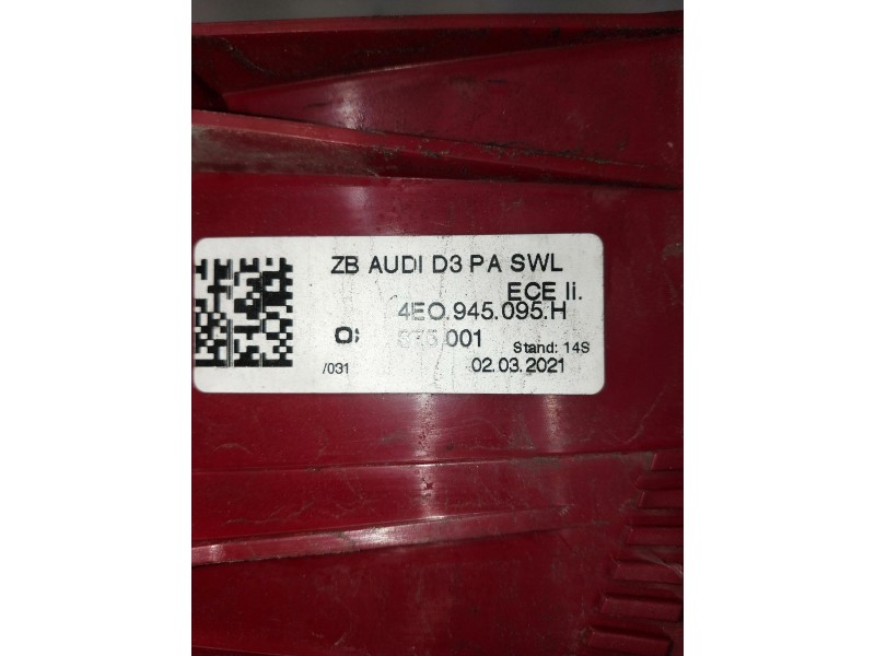 Recambio de piloto trasero izquierdo para audi a8 (4e2) referencia OEM IAM 4E0945095H  