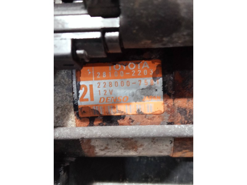 Recambio de motor arranque para toyota celica (t23) referencia OEM IAM 2810022030 2280007581 