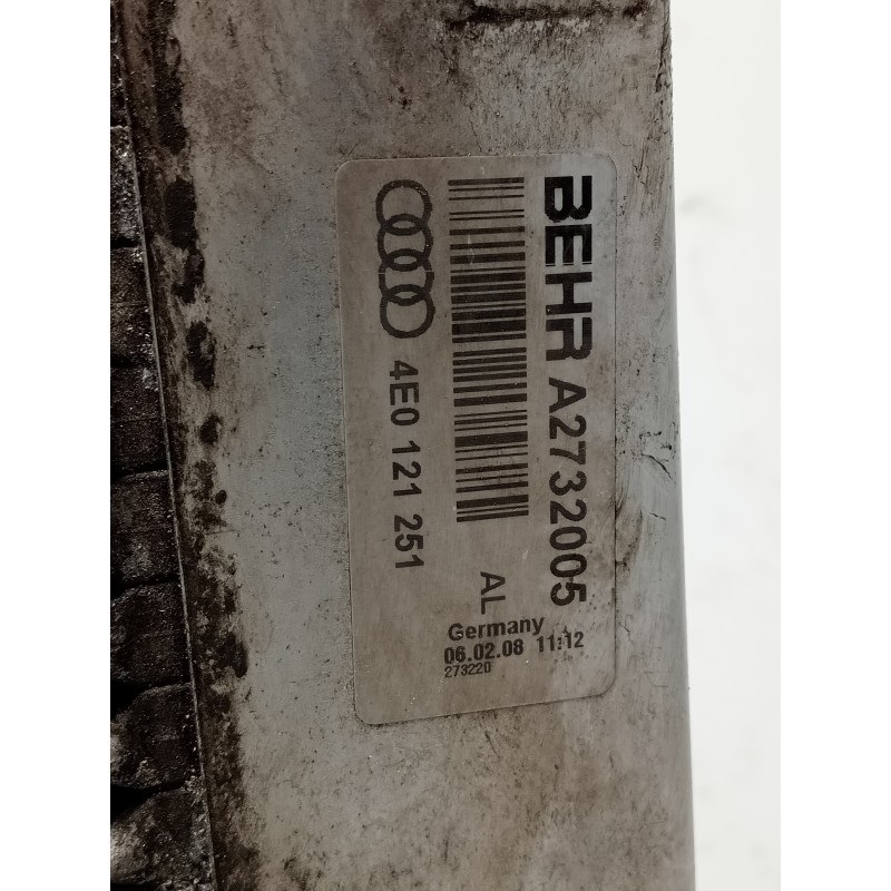 Recambio de radiador agua para audi a8 (4e2) referencia OEM IAM 4E0121251 A2732005 