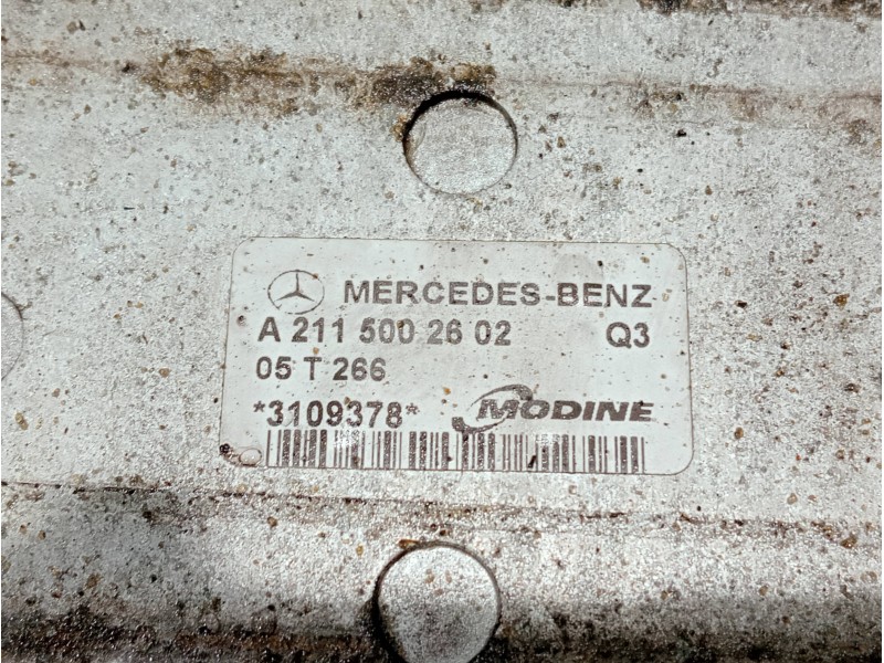 Recambio de intercooler para mercedes clase cls (w219) referencia OEM IAM A2115002602 3109378 